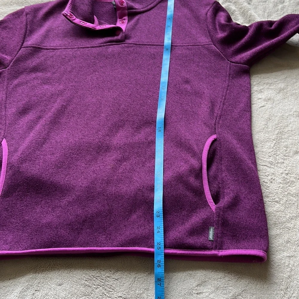 Eddie Bauer Radiator Fleece Snap Mock Neck Sweater - Picture 9 of 9